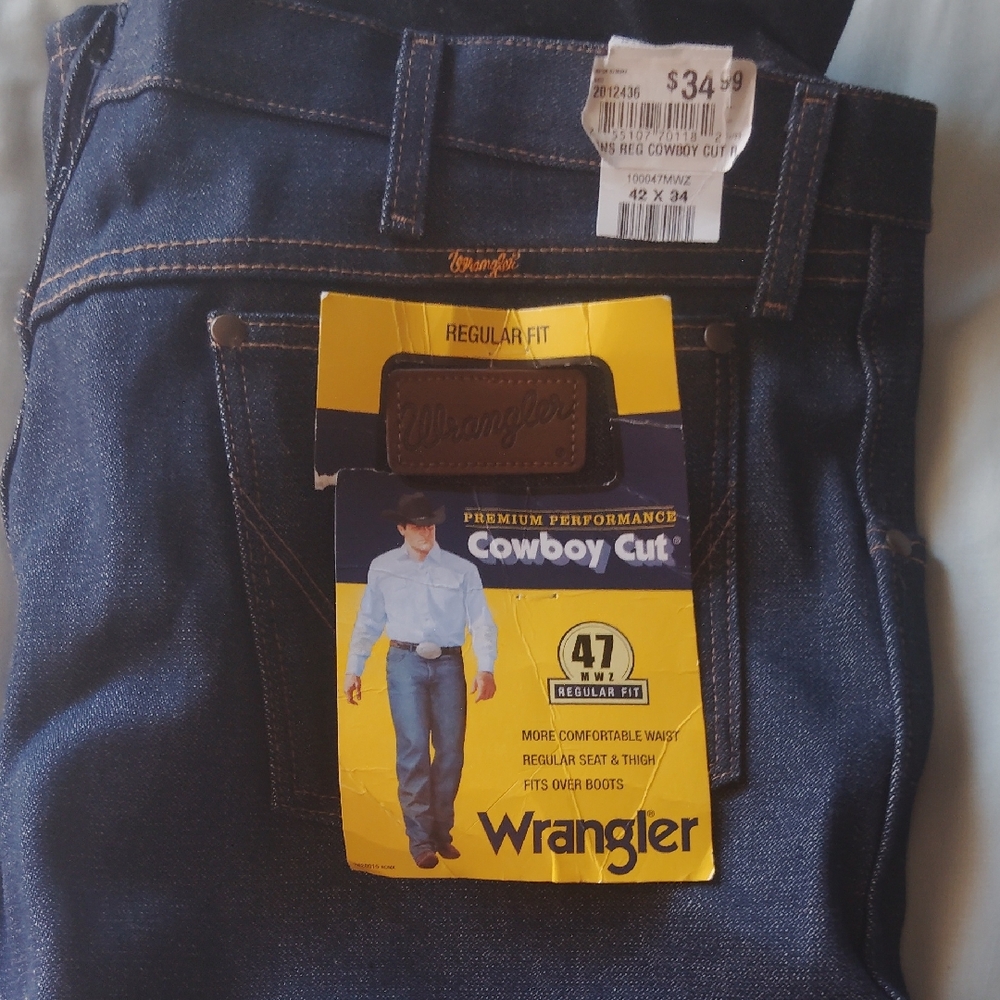Wrangler Men's Cowboy Cut Regular Fit Jeans - Blue